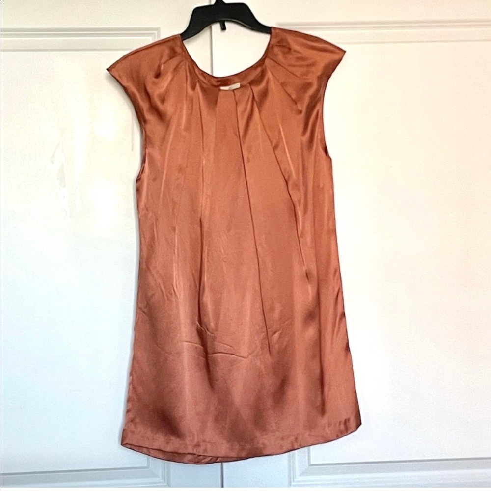 Joie Rose Gold Rust Shift Dress
